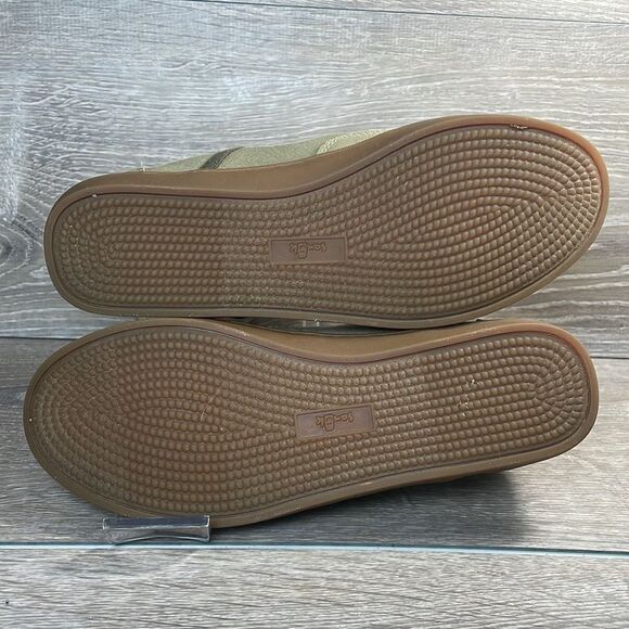 Sanuk Pair O Dice Women’s Sz 7.5 Olive Green Canvas Pull On Chelsea Mid Sneakers - Picture 8 of 10